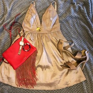 Tan mini dress!!
